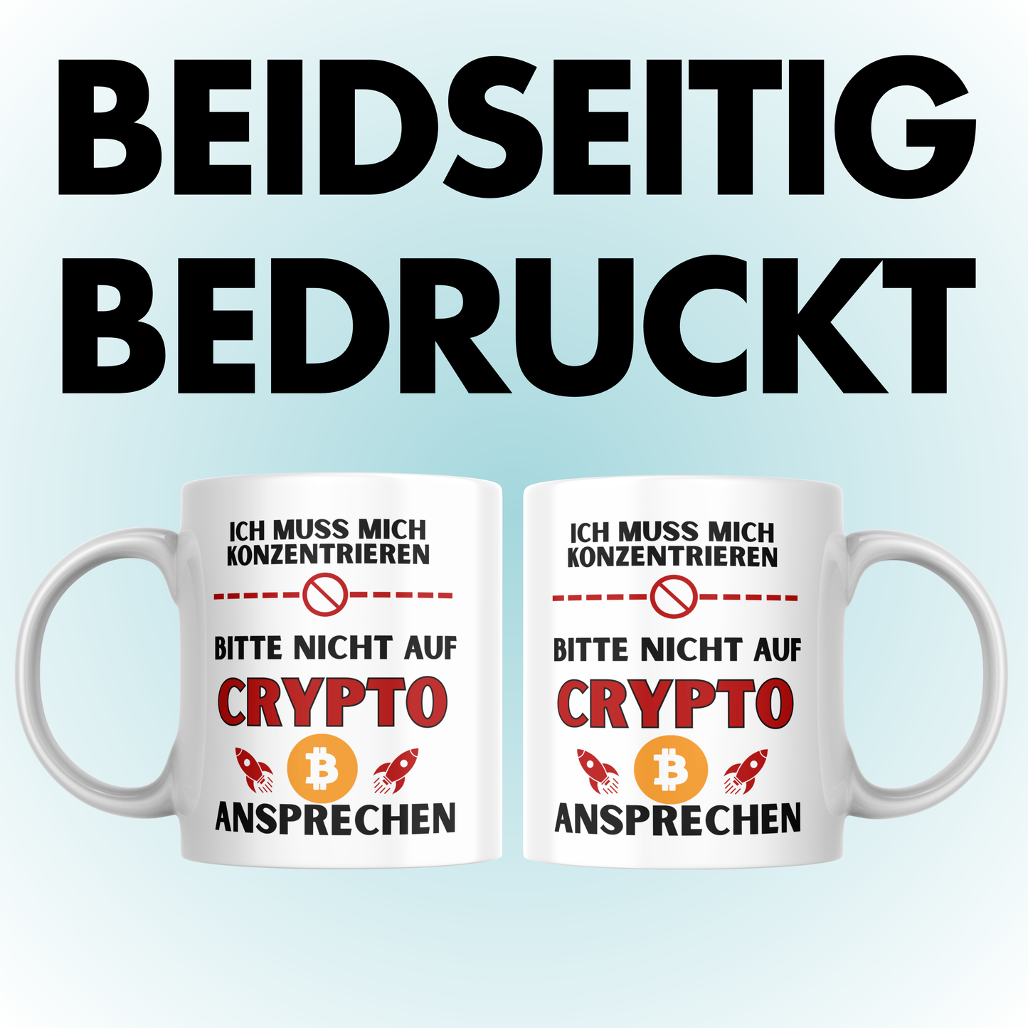 Ich Muss Mich Konzentrieren Bitte Nicht Auf Crypto Ansprechen Kaffee Tasse