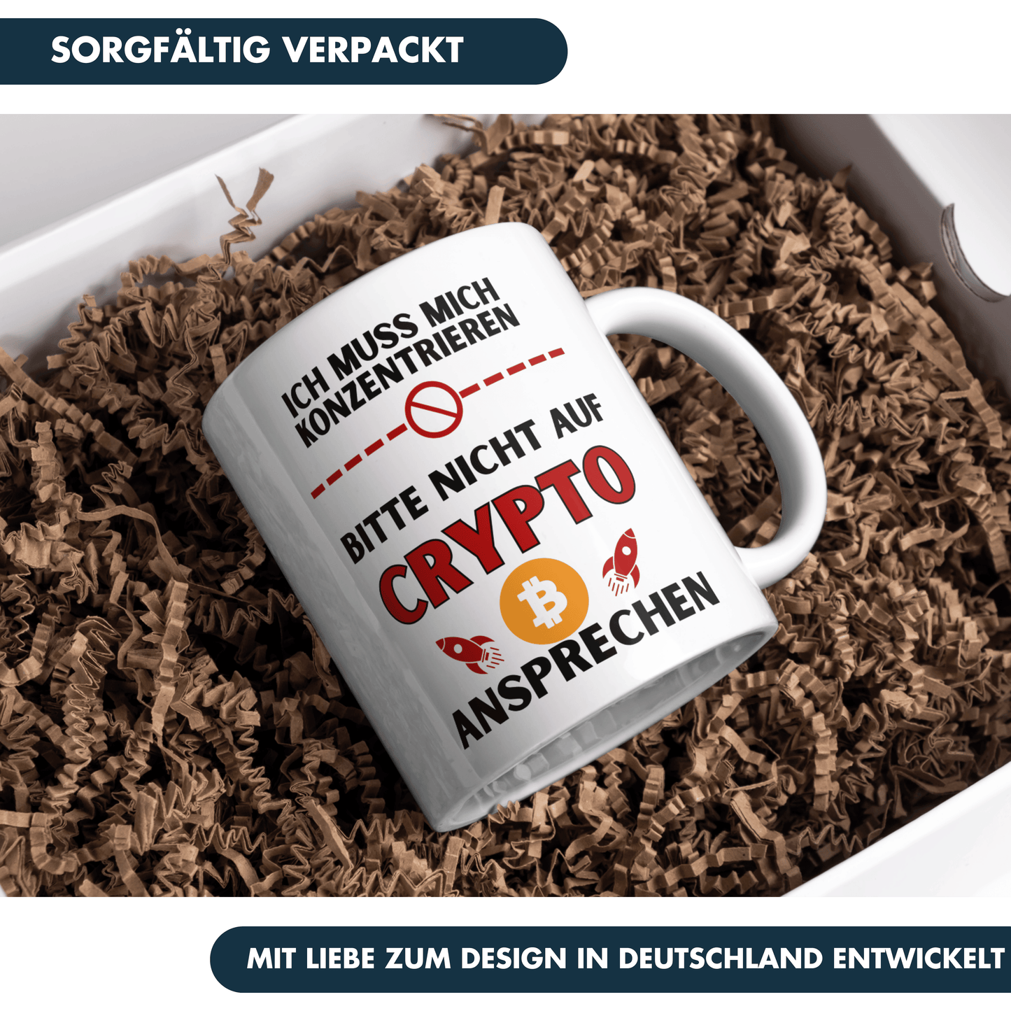 Ich Muss Mich Konzentrieren Bitte Nicht Auf Crypto Ansprechen Kaffee Tasse