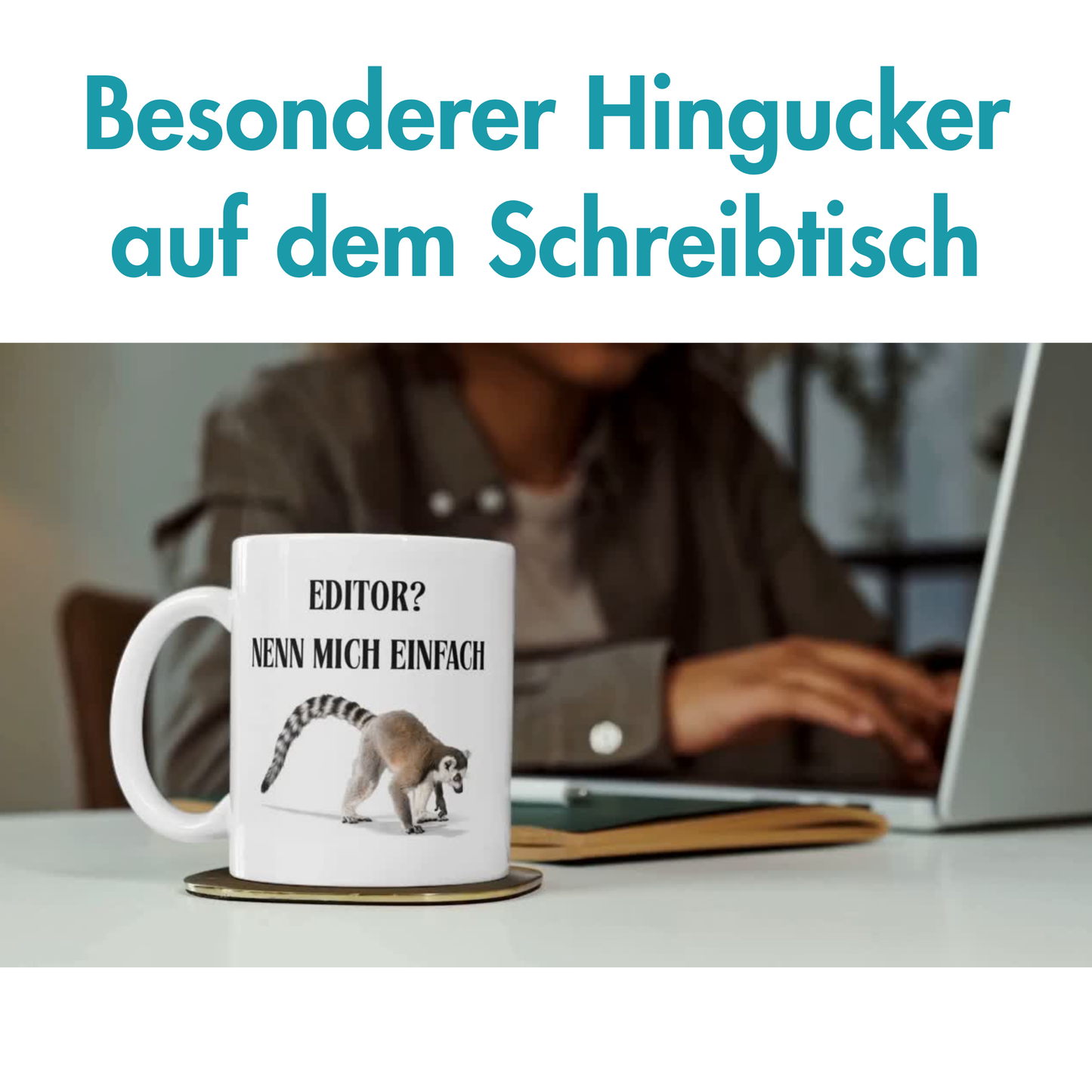 Editor Nenn Mich Einfach Cutter Katta Wortspiel Kaffee Tasse