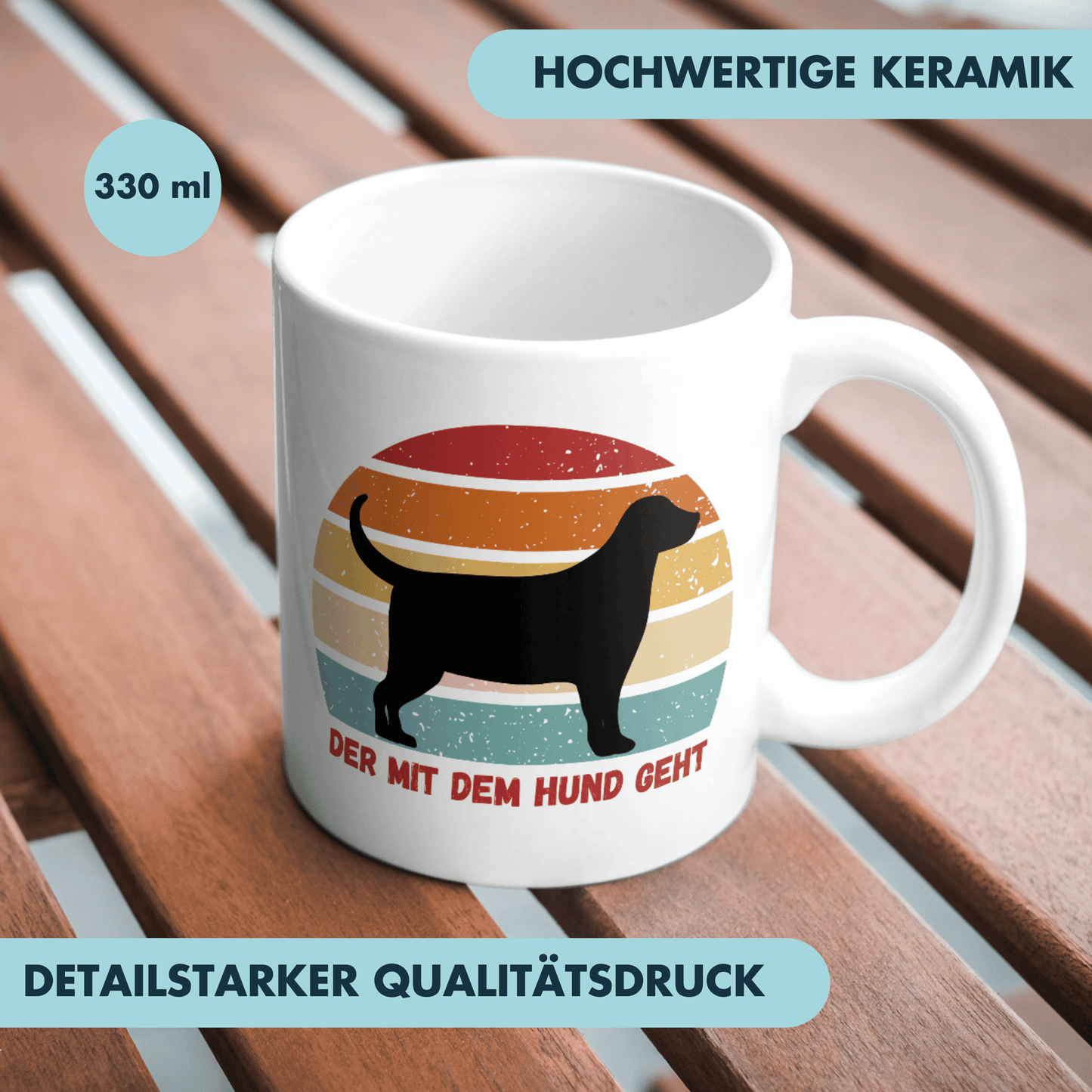 Der Mit Dem Hund Geht Gassi Kaffee Tasse