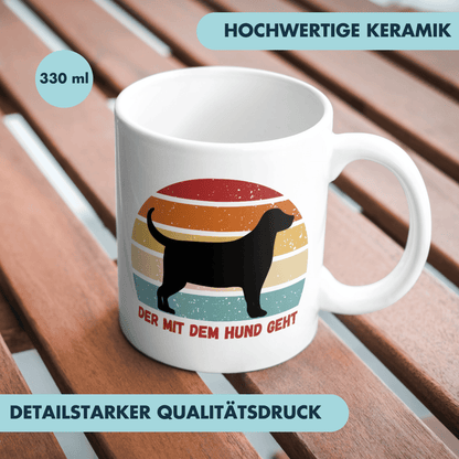Der Mit Dem Hund Geht Gassi Kaffee Tasse