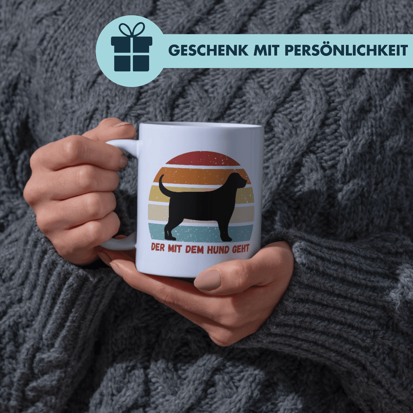 Der Mit Dem Hund Geht Gassi Kaffee Tasse