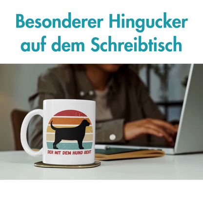 Der Mit Dem Hund Geht Gassi Kaffee Tasse