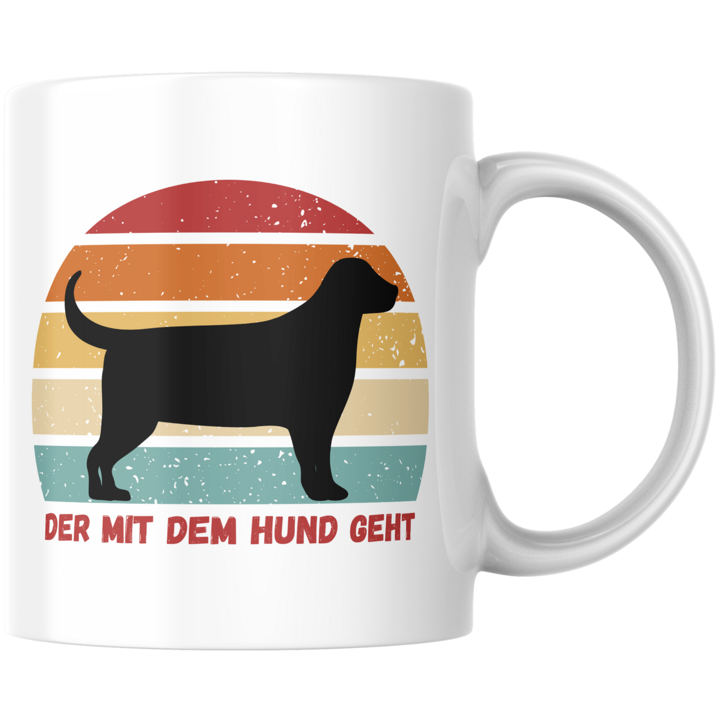 Der Mit Dem Hund Geht Gassi Kaffee Tasse
