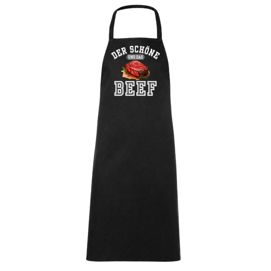Der Schöne und das Beef Grillen Wortspiel Schürze