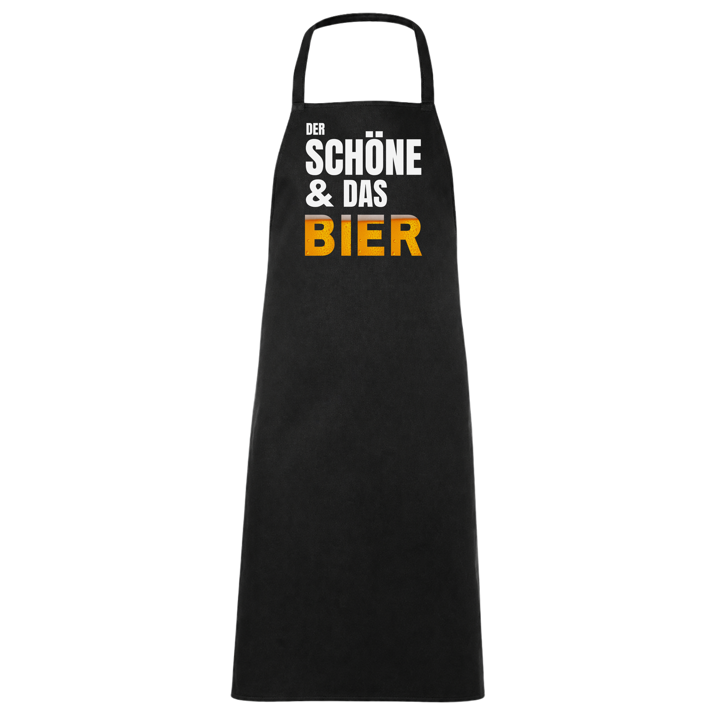 Der Schöne Und Das Bier Schriftzug Schürze