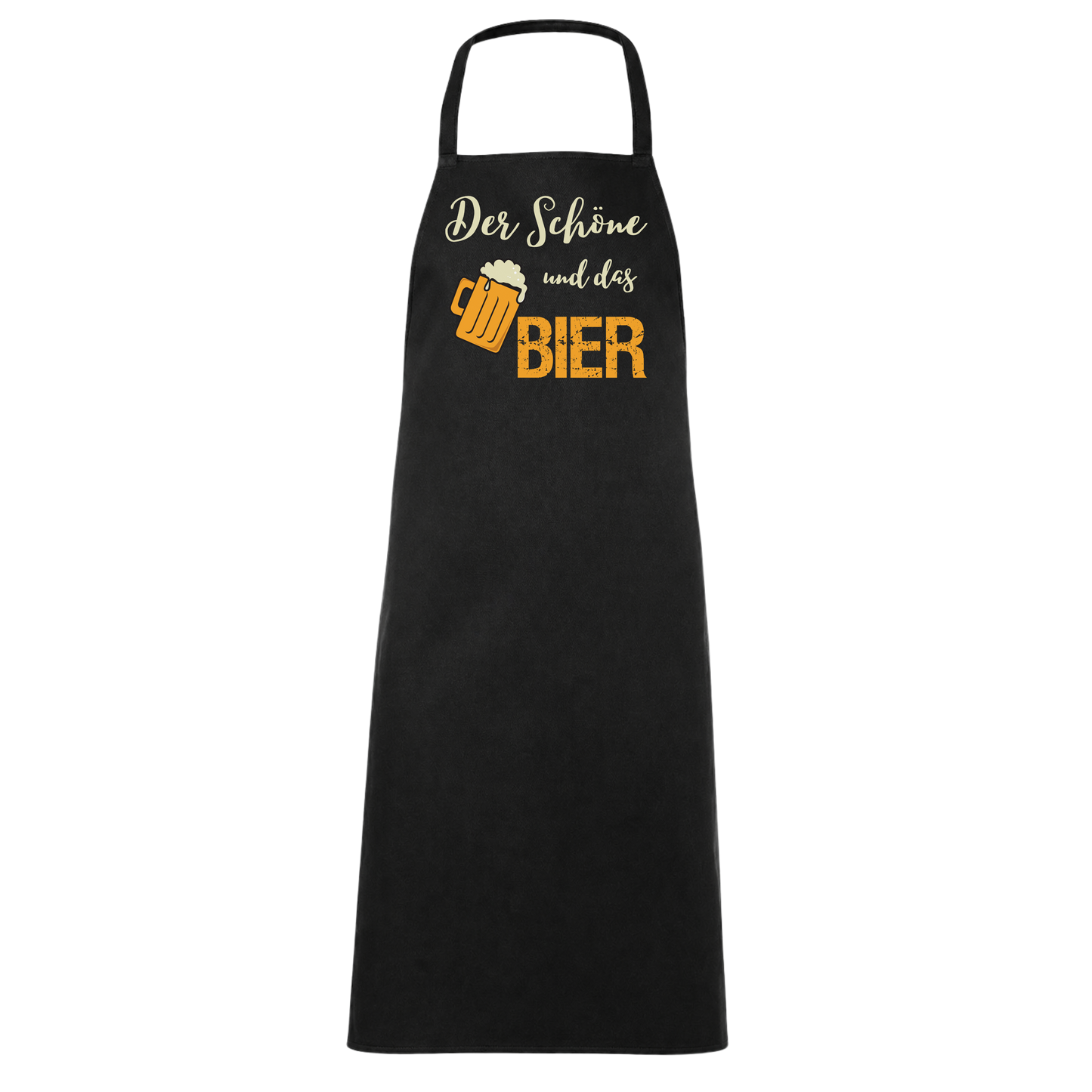 Der Schöne Und Das Bier Wortspiel Schürze