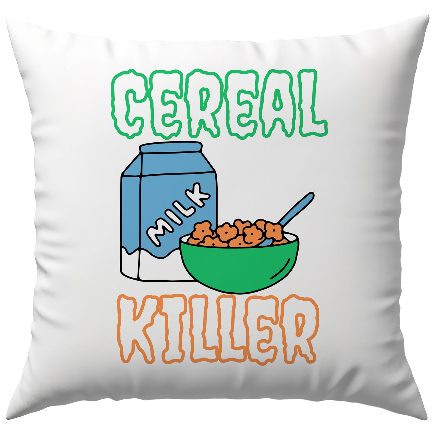Cereal Killer Frühstück Cornflakes Müsli Deko Kissen