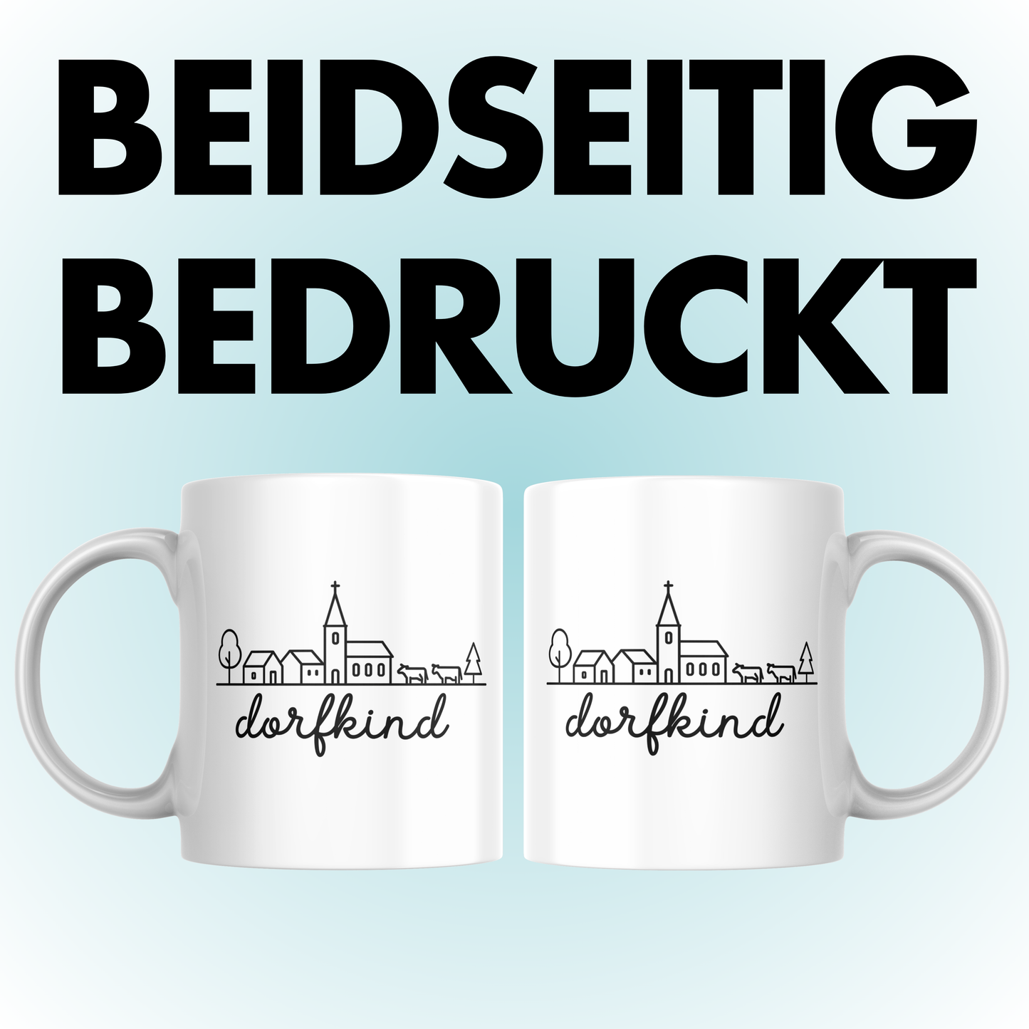 Dorfkind Skyline Heimat Kaffee Tasse
