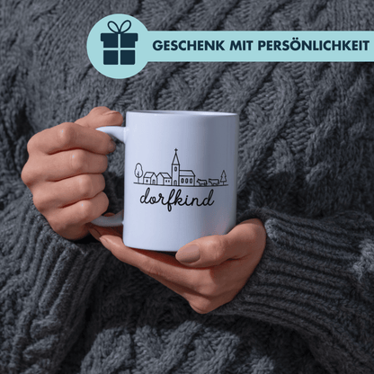 Dorfkind Skyline Heimat Kaffee Tasse