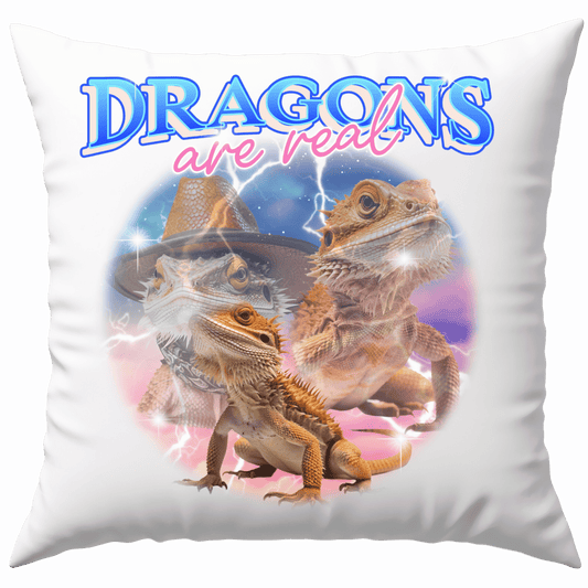 Bartagame Dragons Are Real Deko Kissen