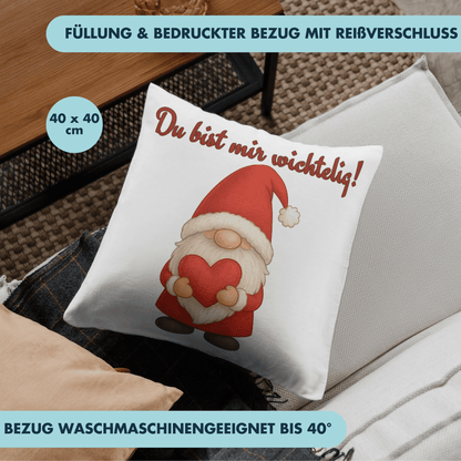Du Bist Mir Wichtelig Weihnachten Wichtel Liebe Deko Kissen