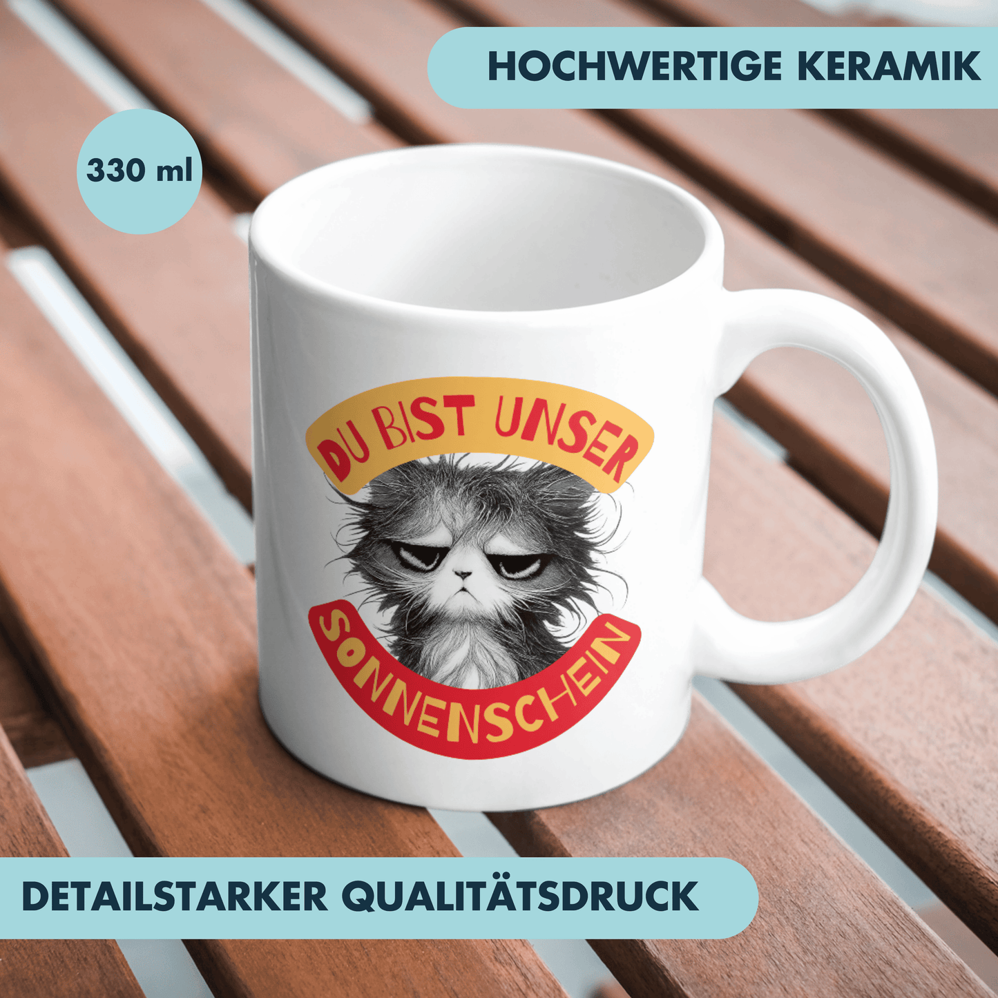 Du Bist Unser Sonnenschein Katze Kaffee Tasse