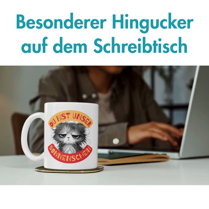 Du Bist Unser Sonnenschein Katze Kaffee Tasse