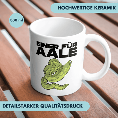 Einer Für Aale Angler Kaffee Tasse
