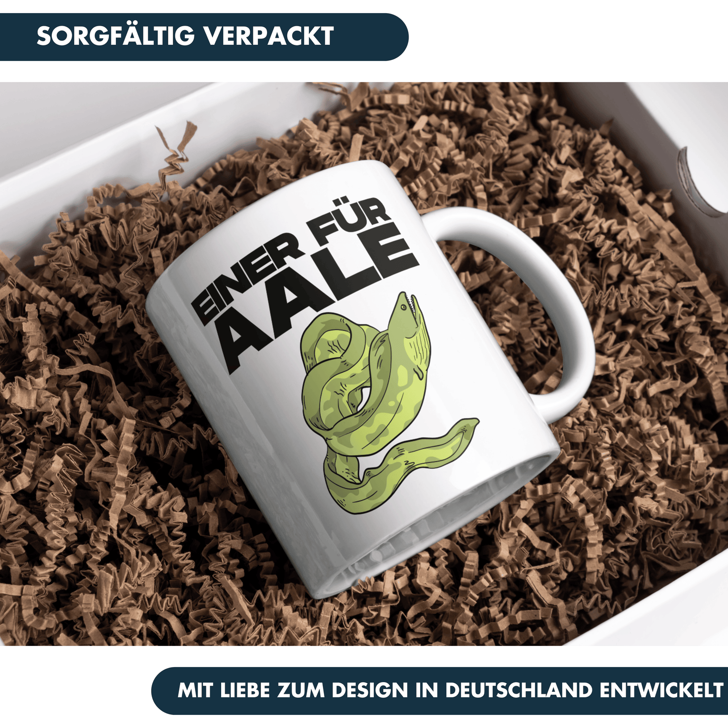 Einer Für Aale Angler Kaffee Tasse