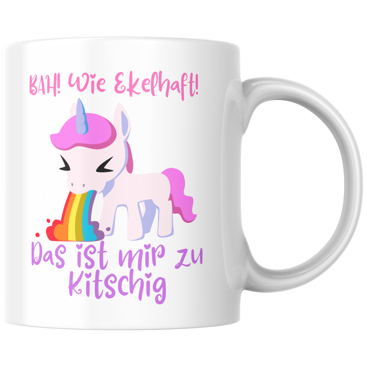 Das Ist Mir Zu Kitschig Einhorn Kaffee Tasse