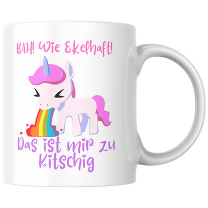 Das Ist Mir Zu Kitschig Einhorn Kaffee Tasse