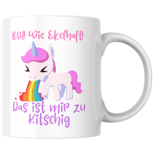 Das Ist Mir Zu Kitschig Einhorn Kaffee Tasse