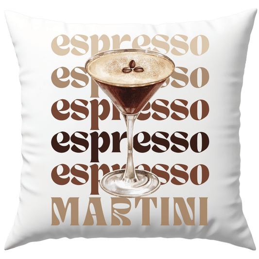 Espresso Martini Cocktail Deko Kissen