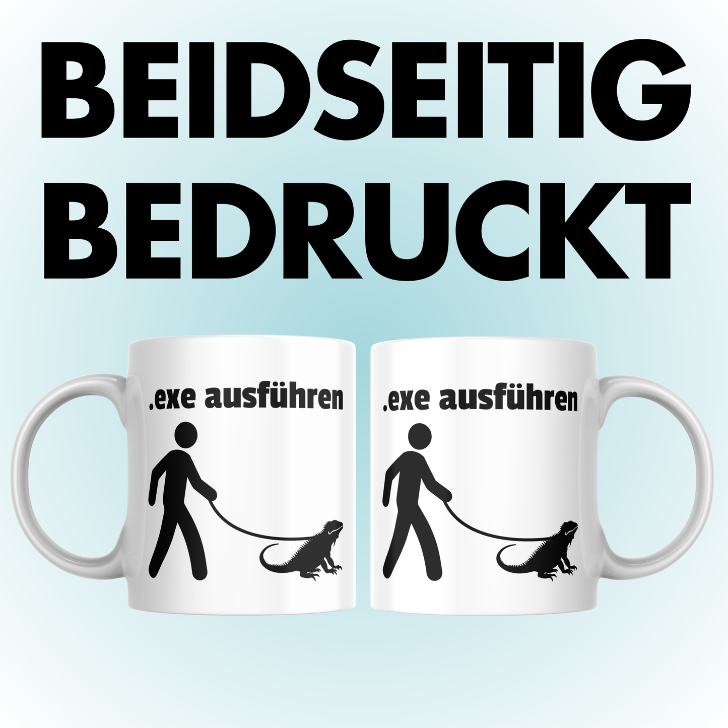 Exe Ausführen IT Wortspiel Programmierer Kaffee Tasse