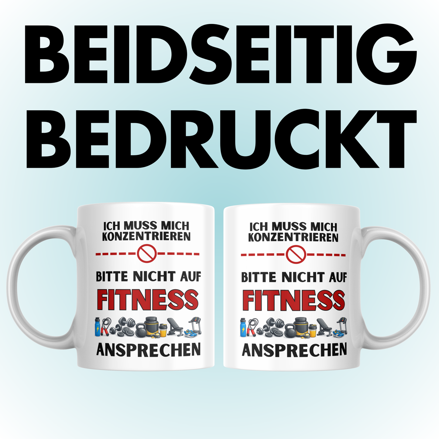 Ich Muss Mich Konzentrieren Bitte Nicht Auf Fitness Ansprechen Kaffee Tasse