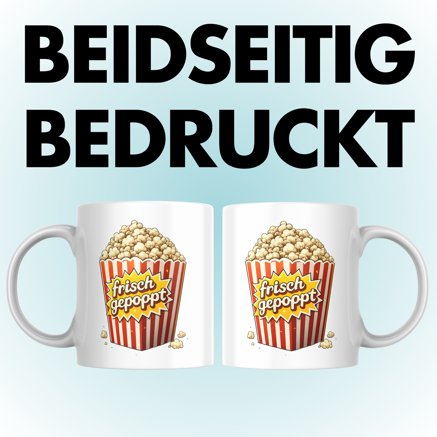 Frisch Gepoppt Popcorn Kaffee Tasse
