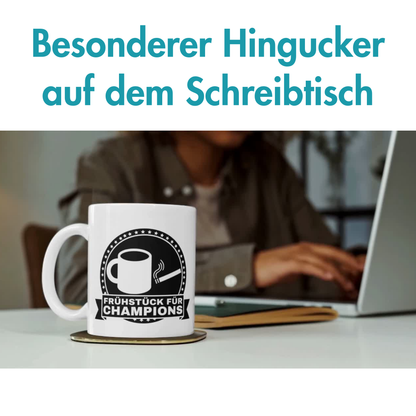 Frühstück Für Champions Kaffee Kippe Tasse