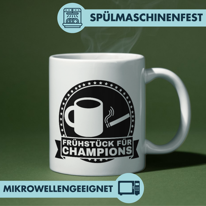 Frühstück Für Champions Kaffee Kippe Tasse