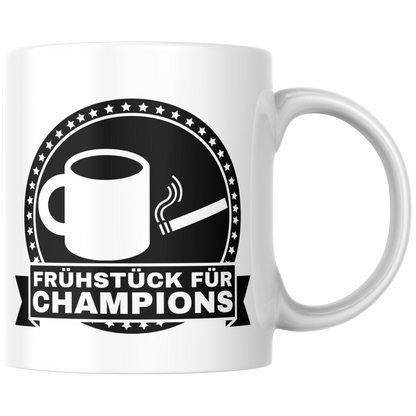Frühstück Für Champions Kaffee Kippe Tasse