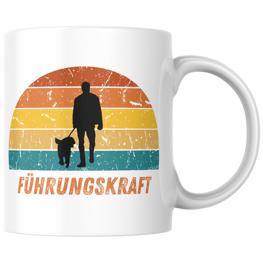 Führungskraft Hund Gassi Kaffee Tasse