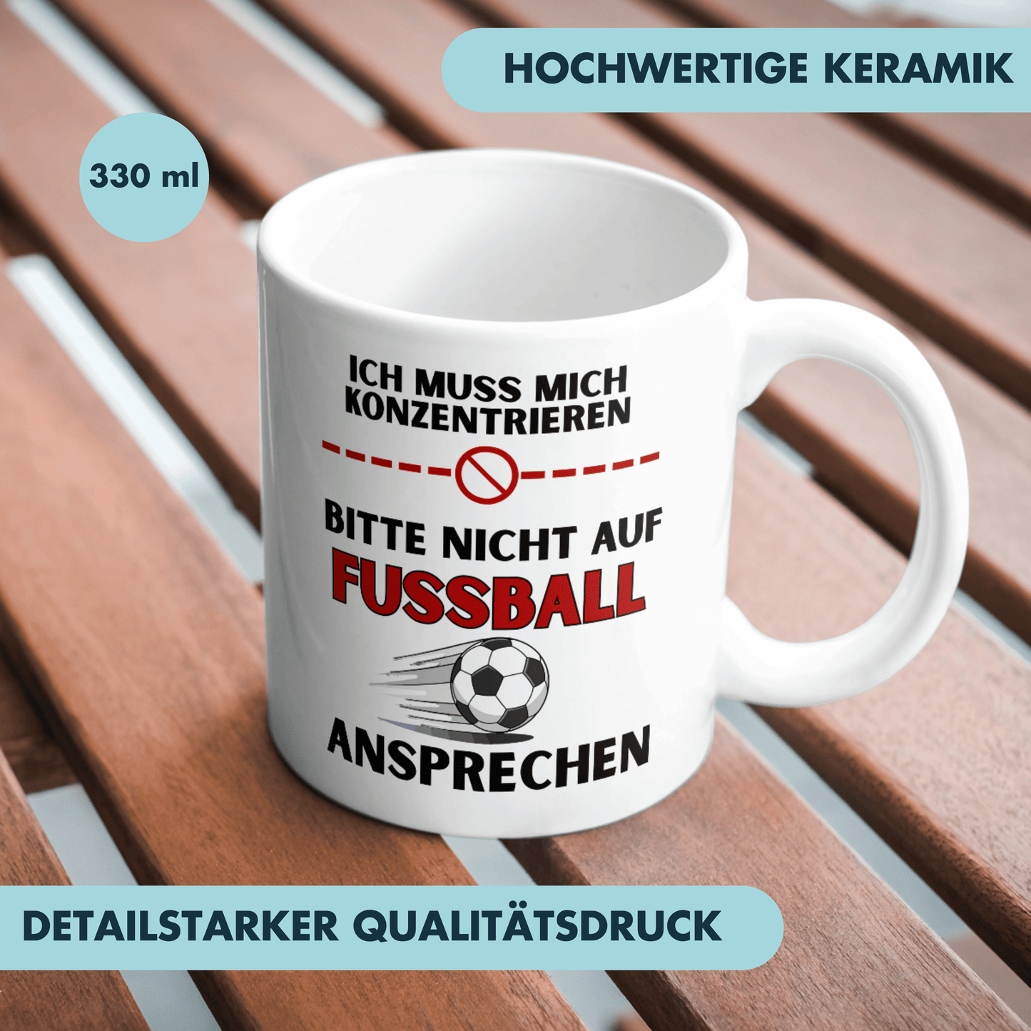 Ich Muss Mich Konzentrieren Bitte Nicht Auf Fussball Ansprechen Kaffee Tasse