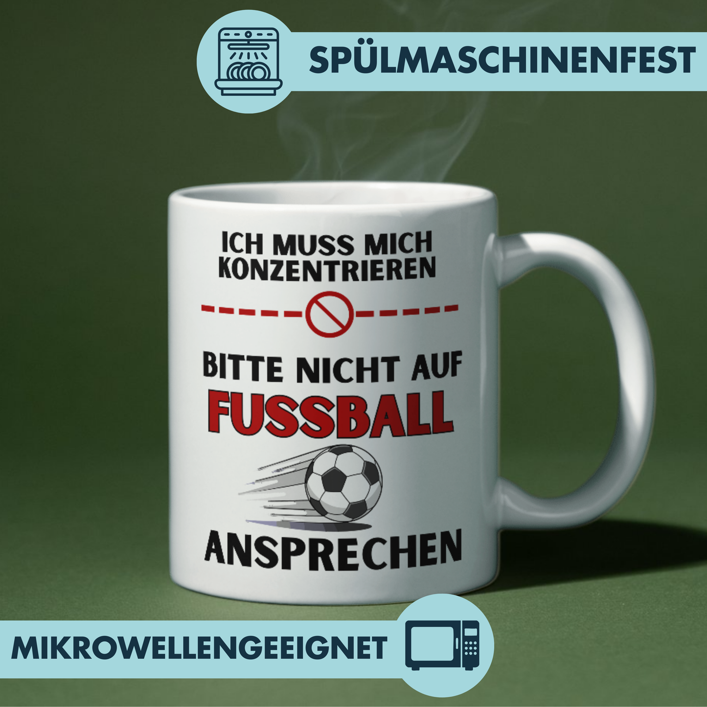 Ich Muss Mich Konzentrieren Bitte Nicht Auf Fussball Ansprechen Kaffee Tasse