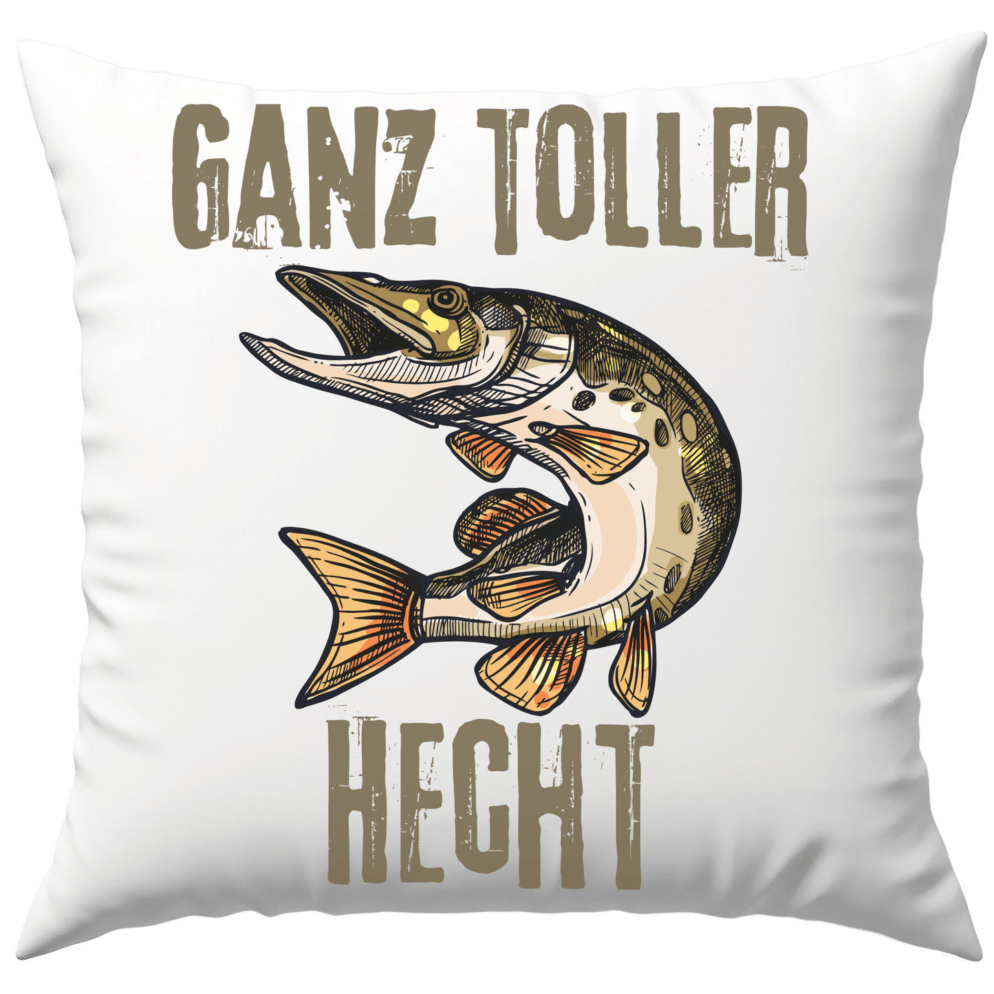 Ganz Toller Hecht Angeln Angler Deko Kissen