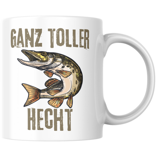 Ganz Toller Hecht Angler Kaffee Tasse