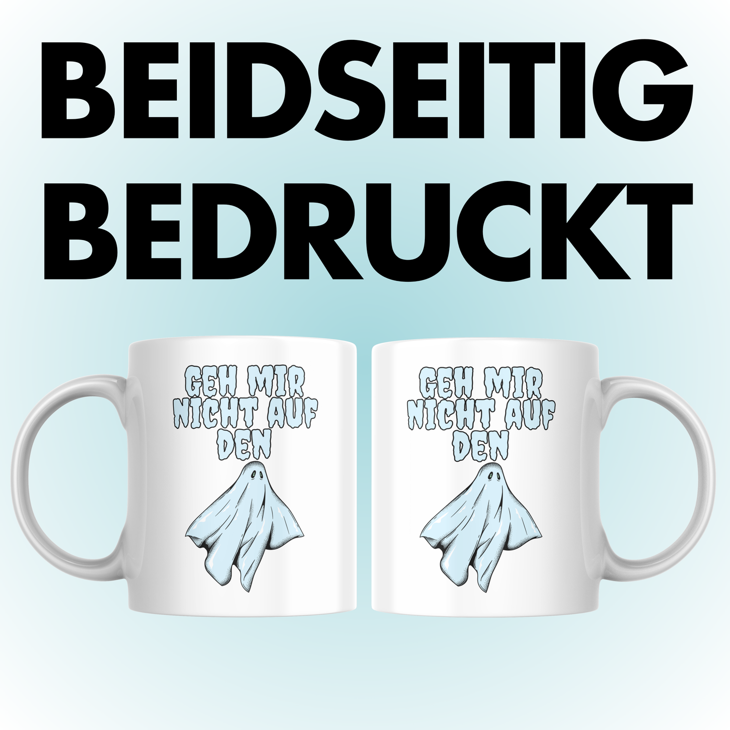 Geh Mir Nicht Auf Den Geist Wortspiel Kaffee Tasse