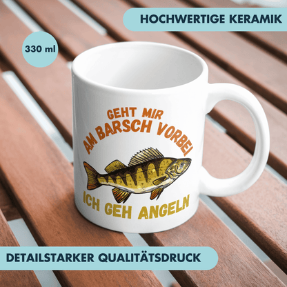 Geht Mir Am Barsch Vorbei Ich Geh Angeln Kaffee Tasse
