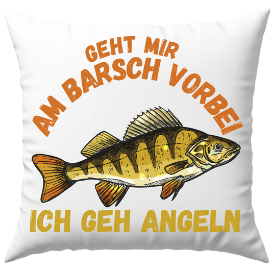 Geht Mir Am Barsch Vorbei Ich Geh Angeln Wortspiel Deko Kissen