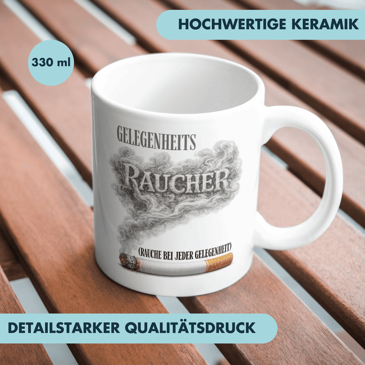 Gelegenheitsraucher Rauche Bei Jeder Gelegenheit Raucher Kaffee Tasse