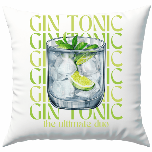 Gin Tonic The Ultimate Duo Cocktail Deko Kissen