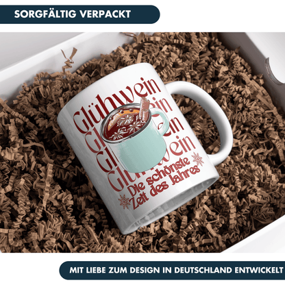 Glühwein Die Schönste Zeit Des Jahres Weihnachten Tasse