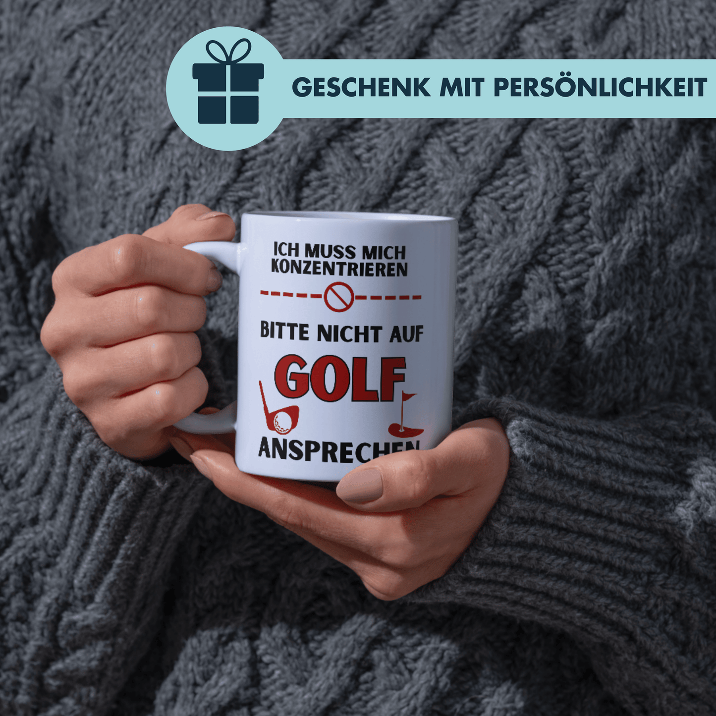Ich Muss Mich Konzentrieren Bitte Nicht Auf Golf Ansprechen Kaffee Tasse
