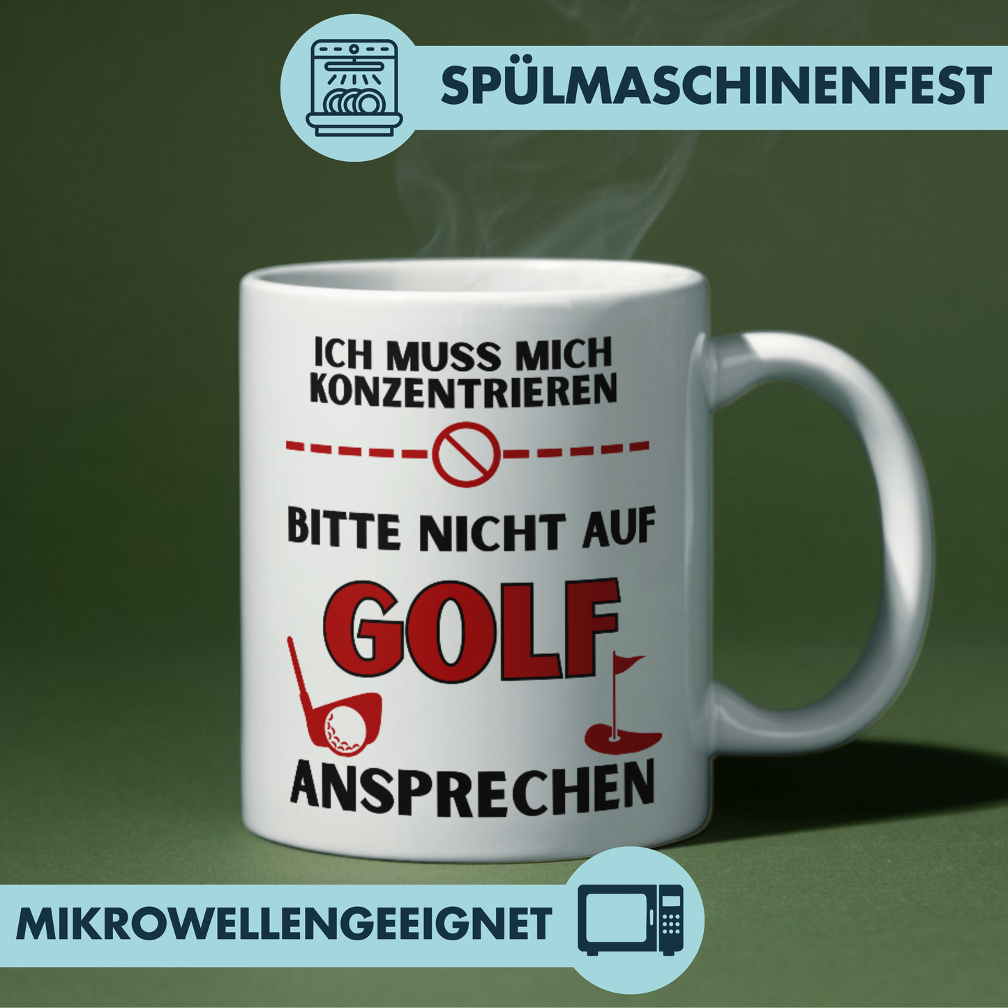 Ich Muss Mich Konzentrieren Bitte Nicht Auf Golf Ansprechen Kaffee Tasse