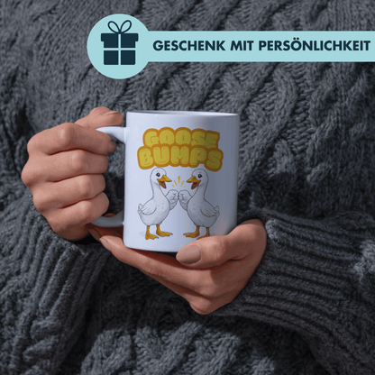 Goosebumps Gänse Wortspiel Kaffee Tasse