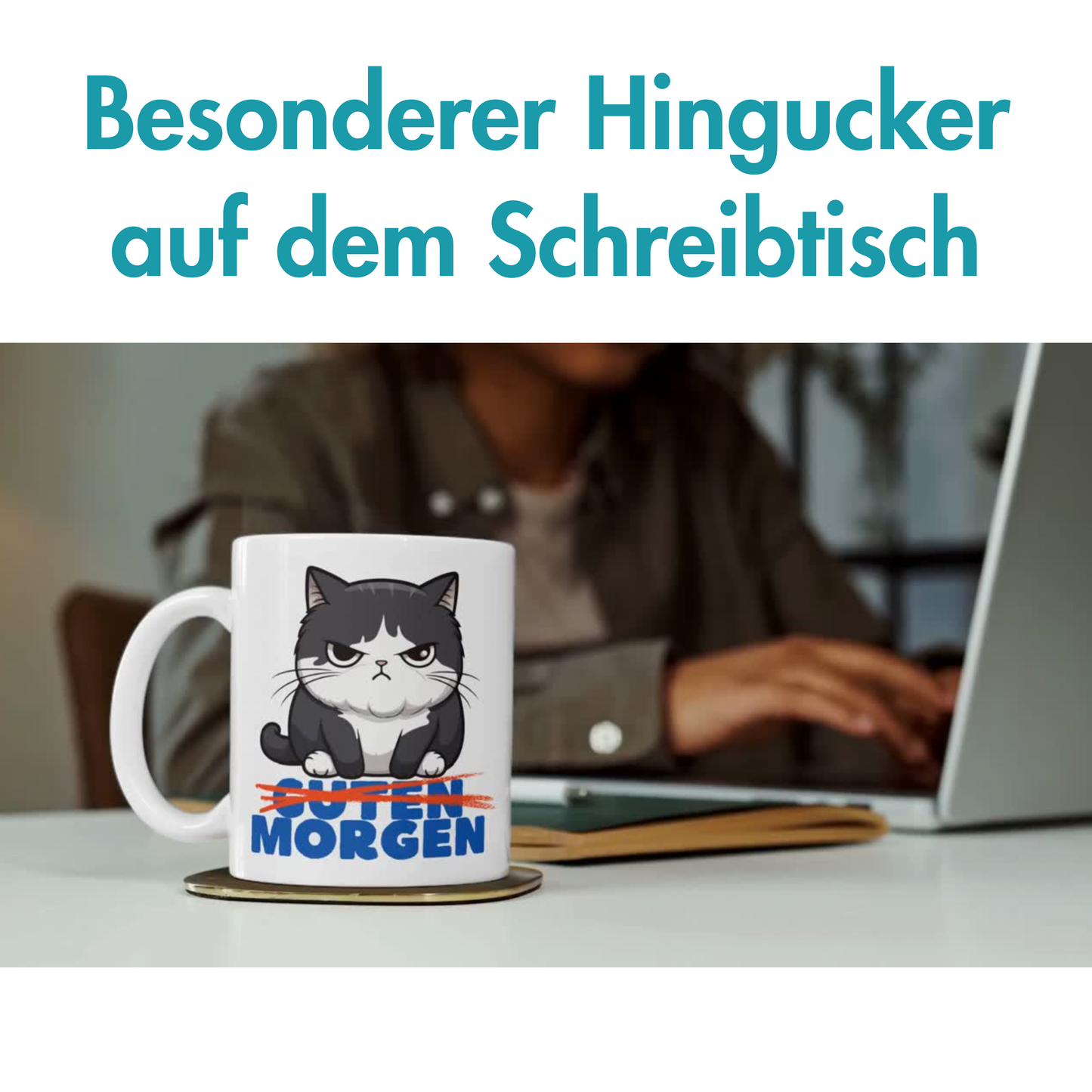Guten Morgen Durchgestrichen Morgenmuffel Kaffee Tasse