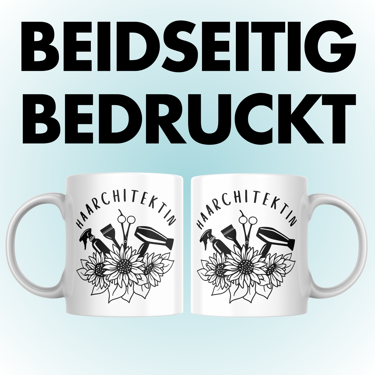 Haarchitektin Wortspiel Friseurin Frisörin Kaffee Tasse