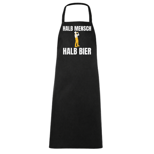 Halb Mensch Halb Bier Saufen Schürze