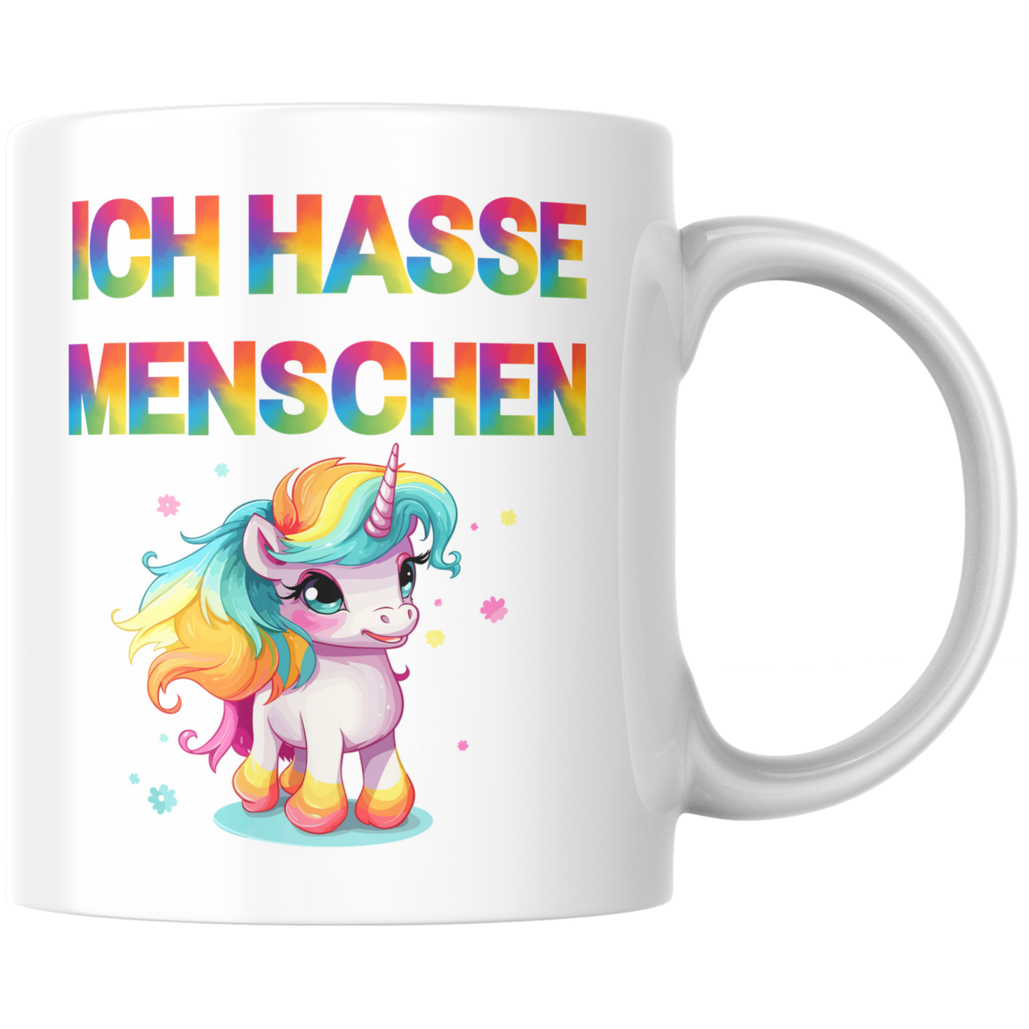 Ich Hasse Menschen Einhorn Menschenhass Kaffee Tasse