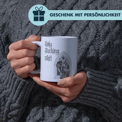 Holy Fucking Shit Engel Goth Kaffee Tasse