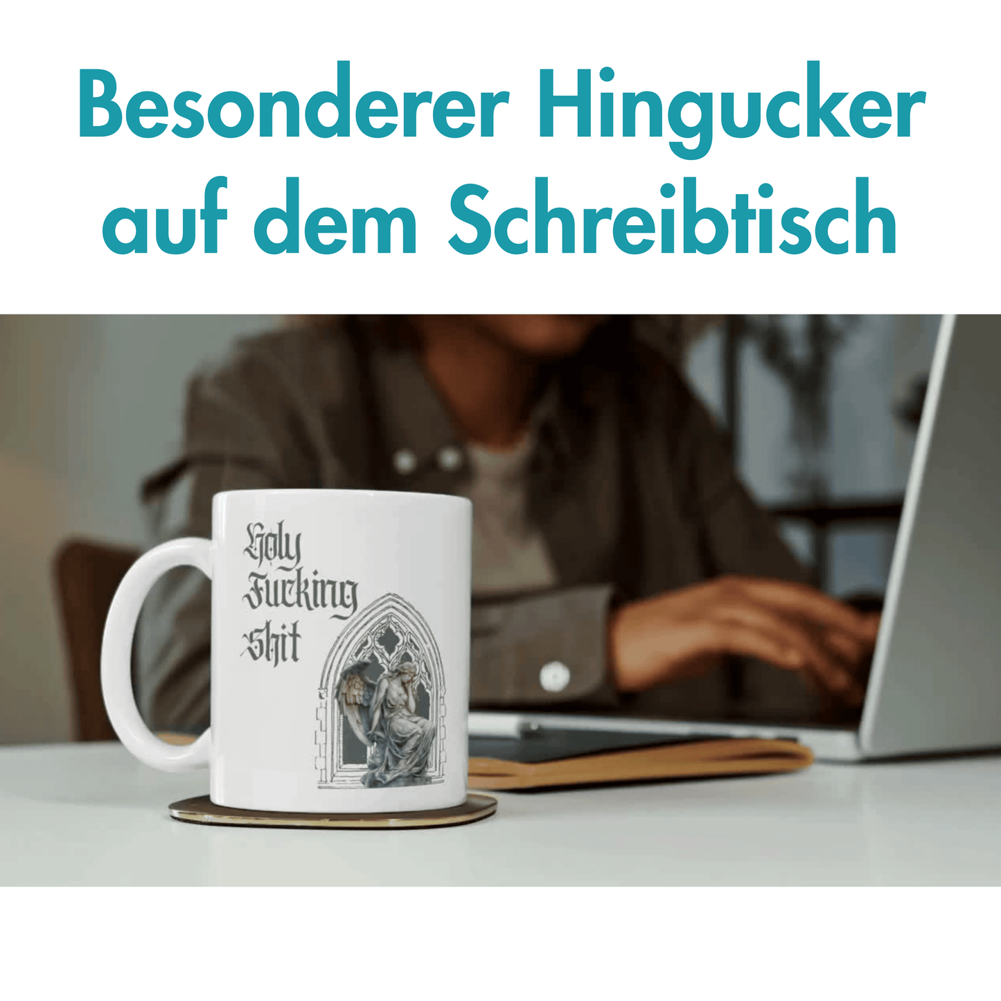 Holy Fucking Shit Engel Goth Kaffee Tasse